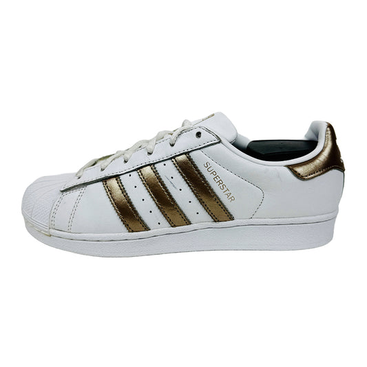 Adidas Superstar White Metallic Gold Shoes (Sportswear) - CG5463