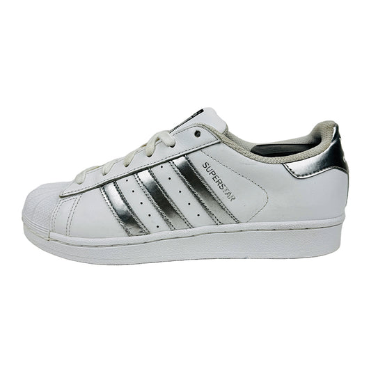 Adidas Superstar White Metallic Silver Shoes (Sportswear) - AQ3091