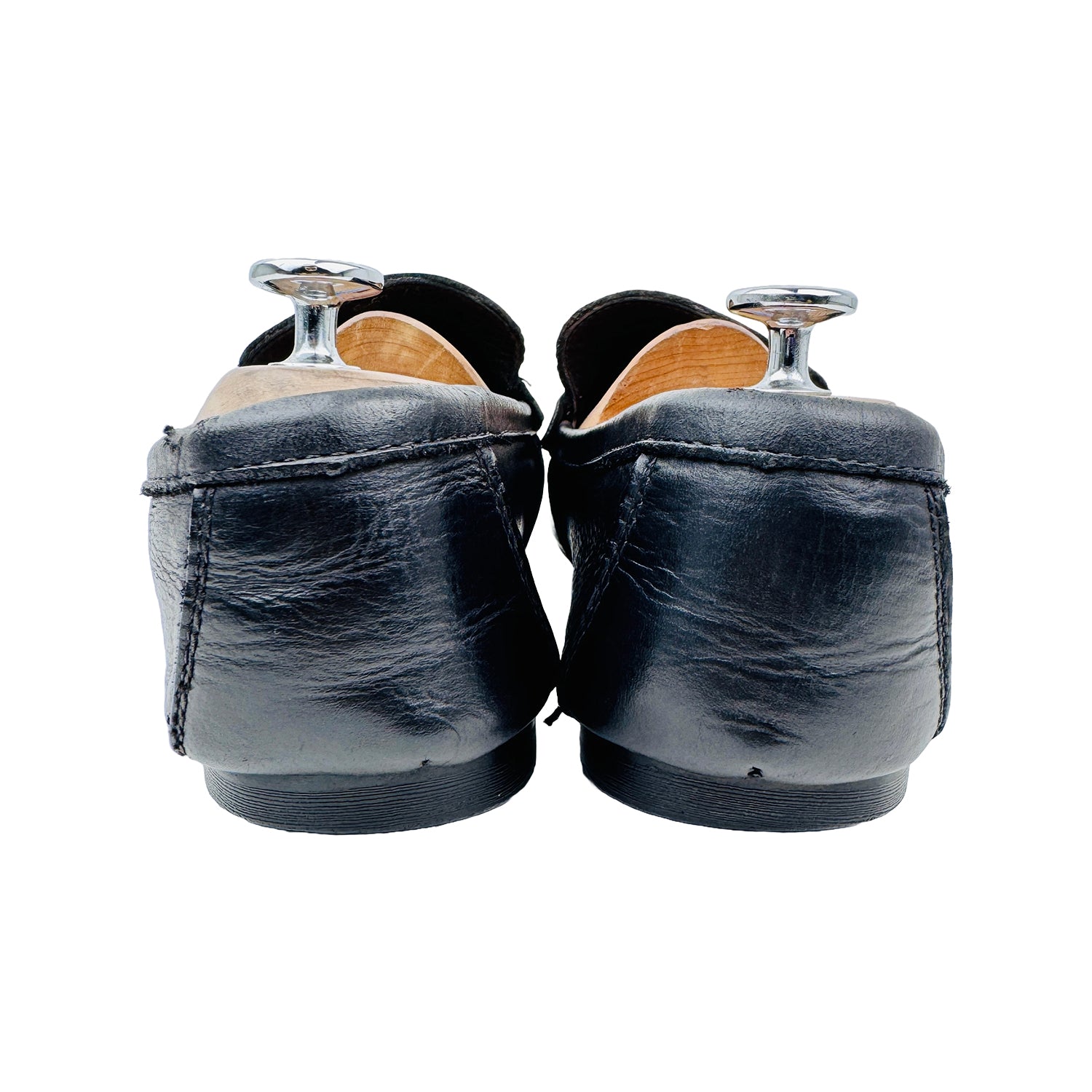 Back Side image of Hermes Men's H Metal Buckle Loafers (Size 43.5/44)