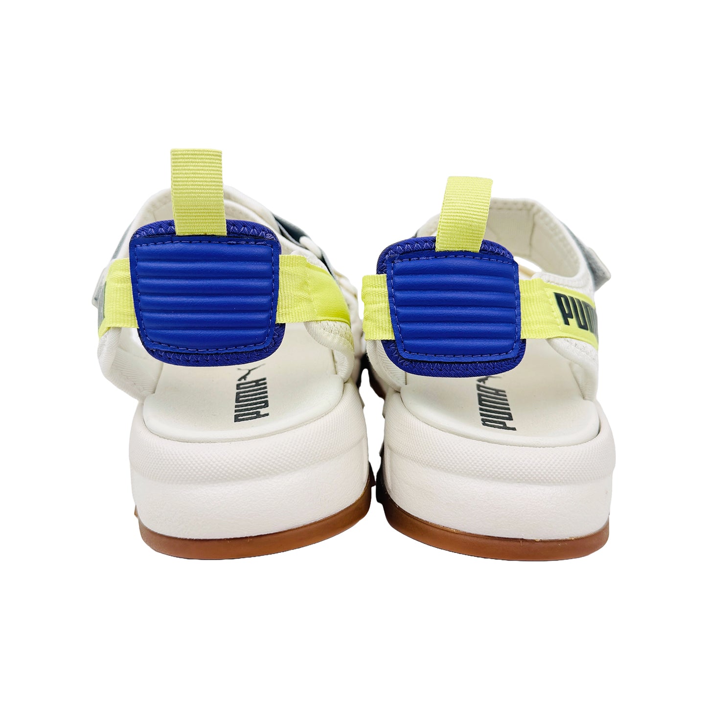 Back Side image of Puma Men's Iridescent White Rs-Sandals (Size 39/40)