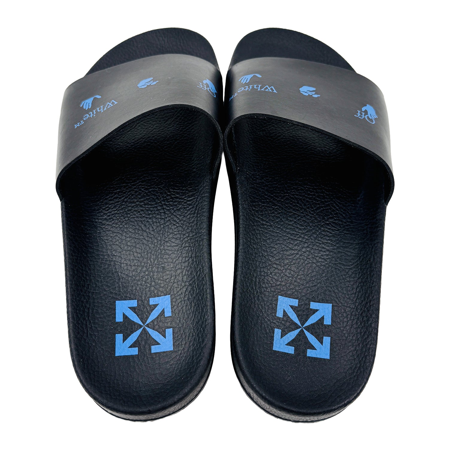 Back side image of Off-White Black Logo Slides (Size 40/41) OMIC001R21MAT0011045
