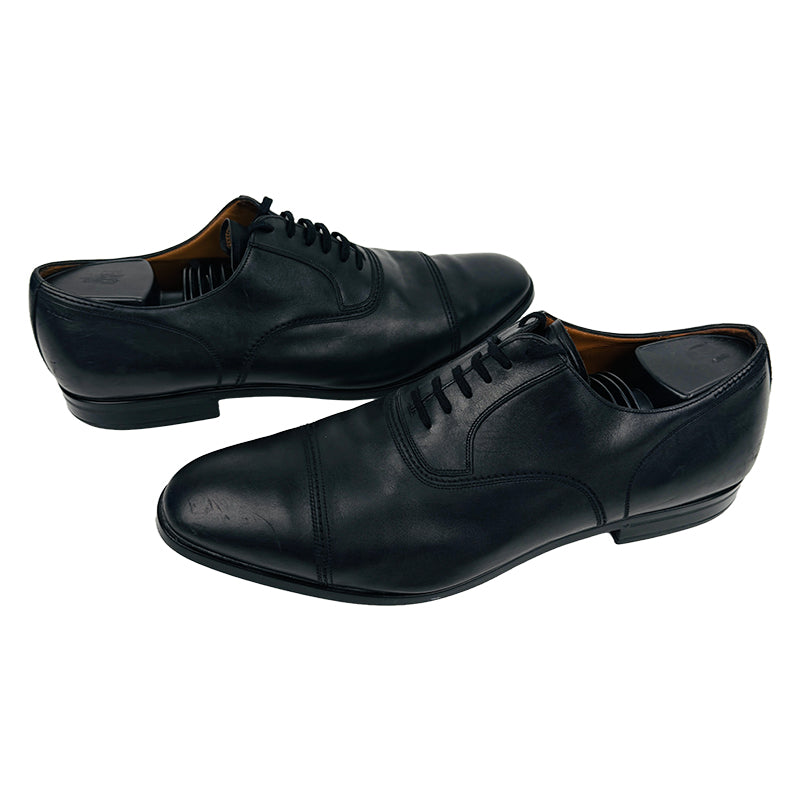 Bally Men's Leather Black Dress Shoes (Size 45.5/46)