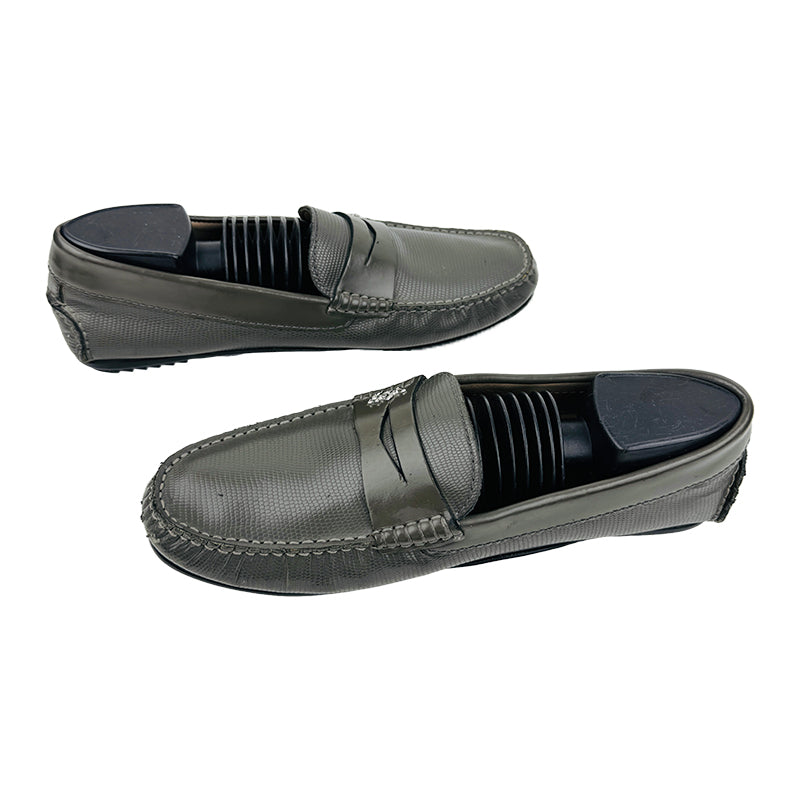 Beverly Hills Polo Club Men's Charcoal Gray Loafer Shoes (Size 41)