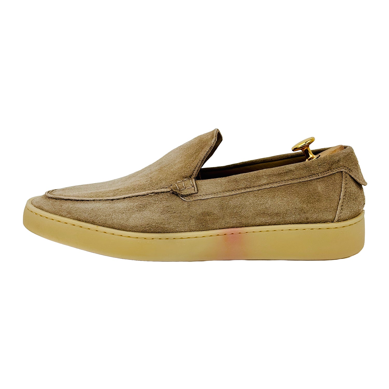 Boggi Milano Men's Beige Stratus Suede Loafers Size 44