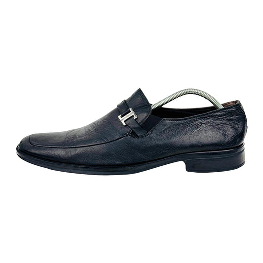 Bruno Magli Men's Pivetto Vamp Strap Black Shoes (Size 45/45.5)