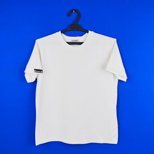 Chanel Women's Basic White T-Shirt (Size Medium)