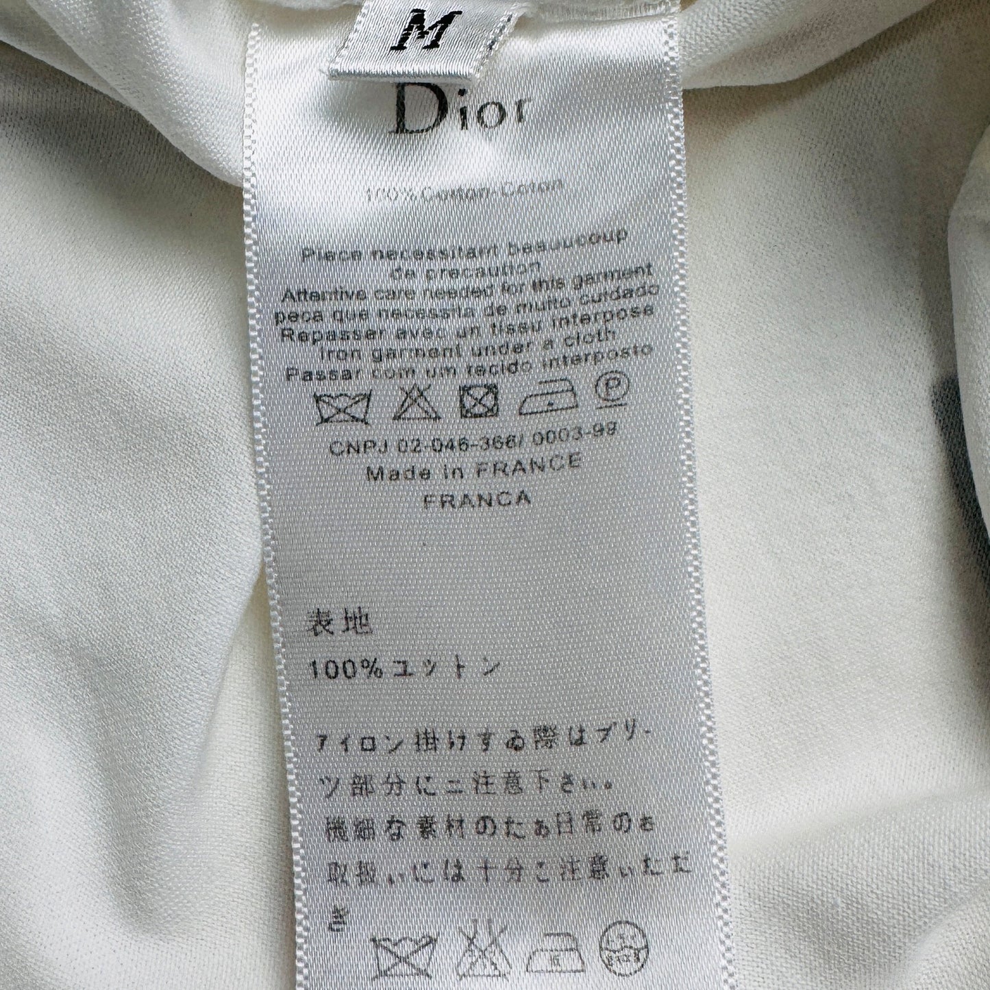 Christian Dior Women's Atelier White T-Shirt (Size Medium)