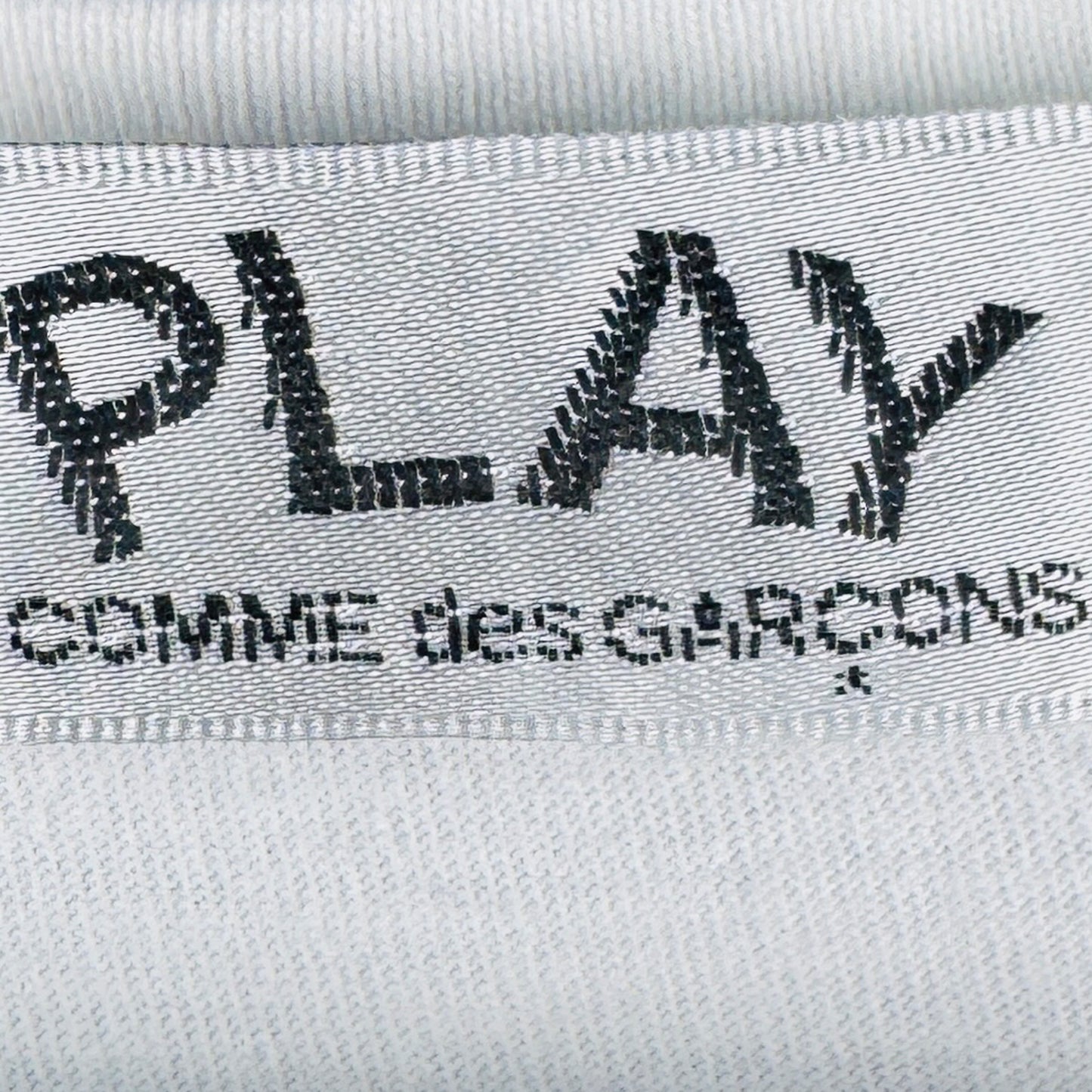 Comme des Garcons Play Men's DBL Red Heart White T-Shirt [Tag]