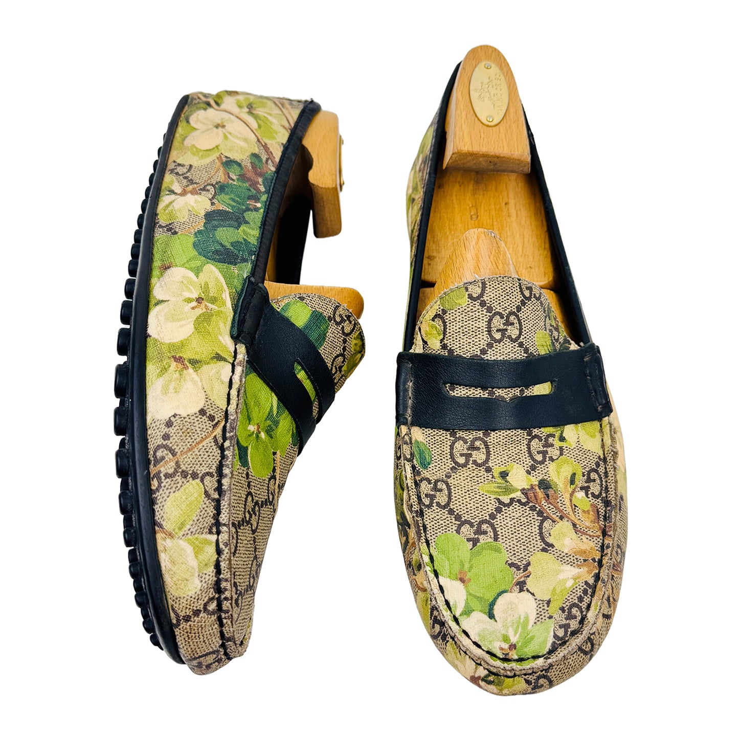 Cross image 2 of Gucci Men's Floral Loafers