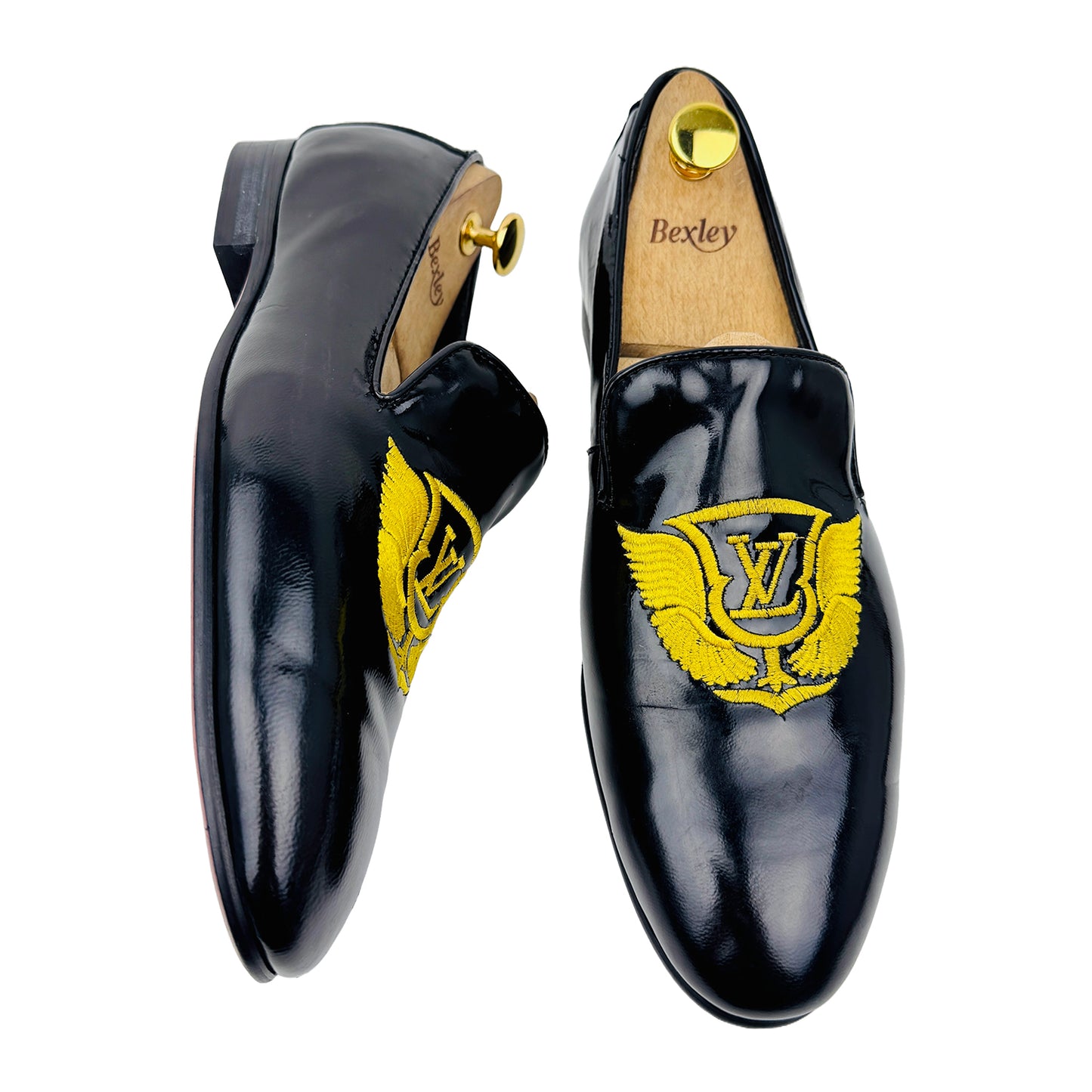 Cross image 2 of Louis Vuitton Men's Black Loafers - LV--22BL