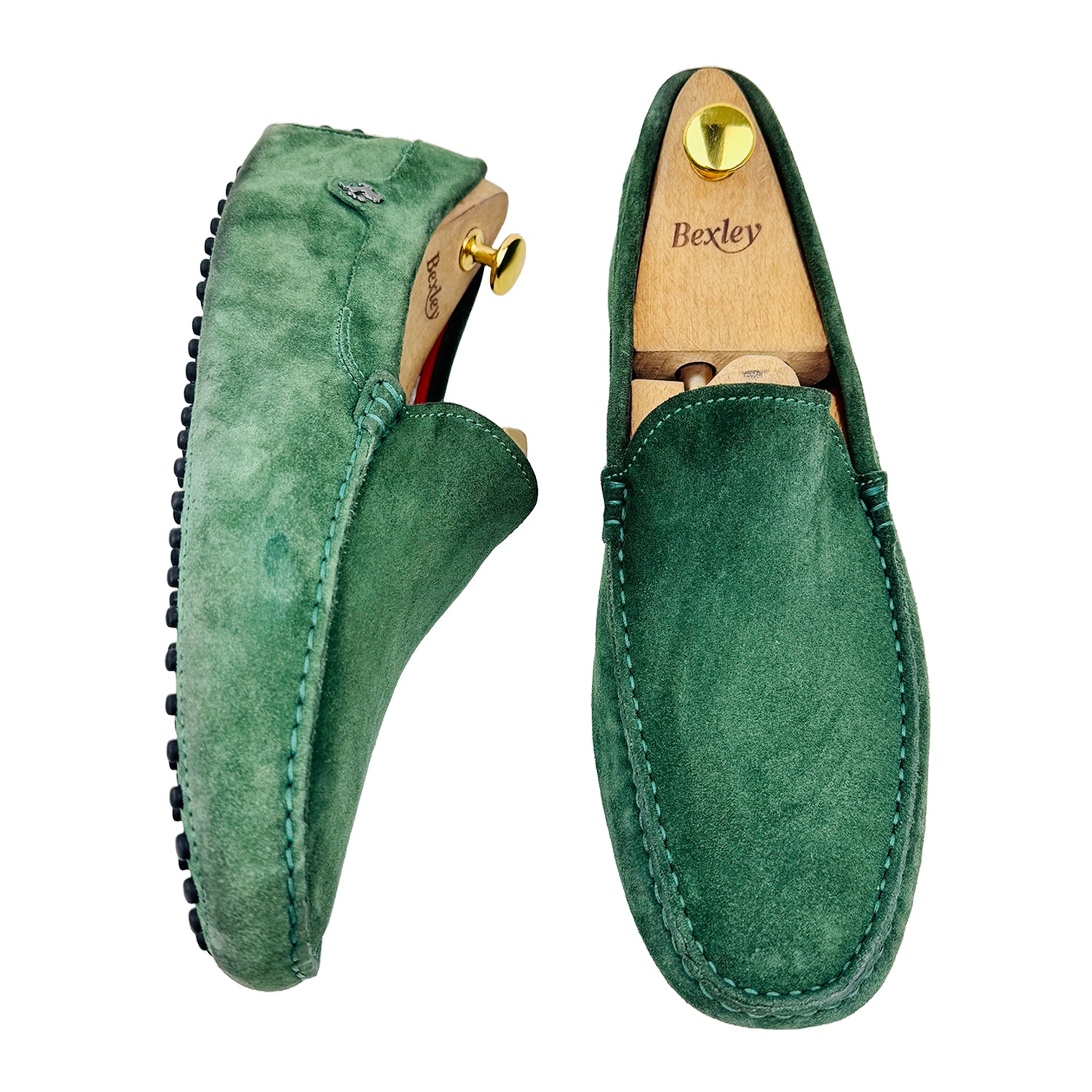 Cross image 2 of Tod's By Ferrari Men's Green Driving Loafers 