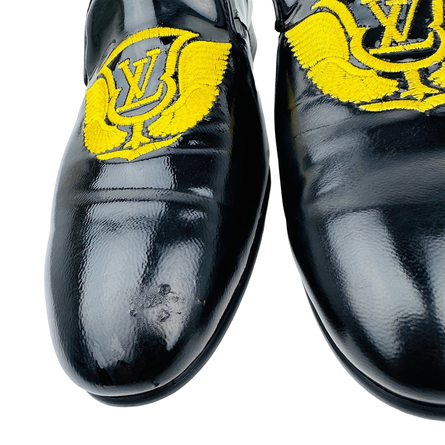 Front image 2 of Louis Vuitton Men's Black Loafers - LV--22BL