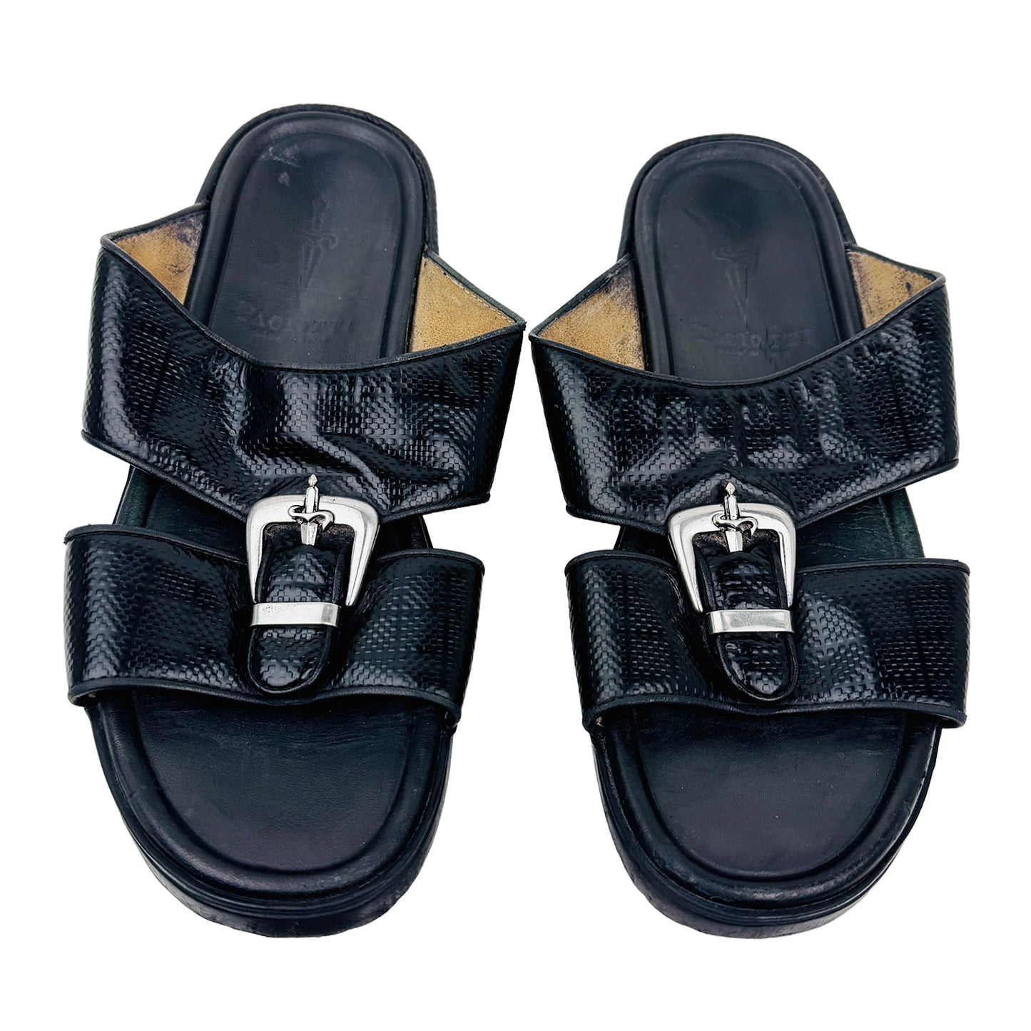 Front image of Cesare Paciotti Men's Leather Slippers (Size 40/41)