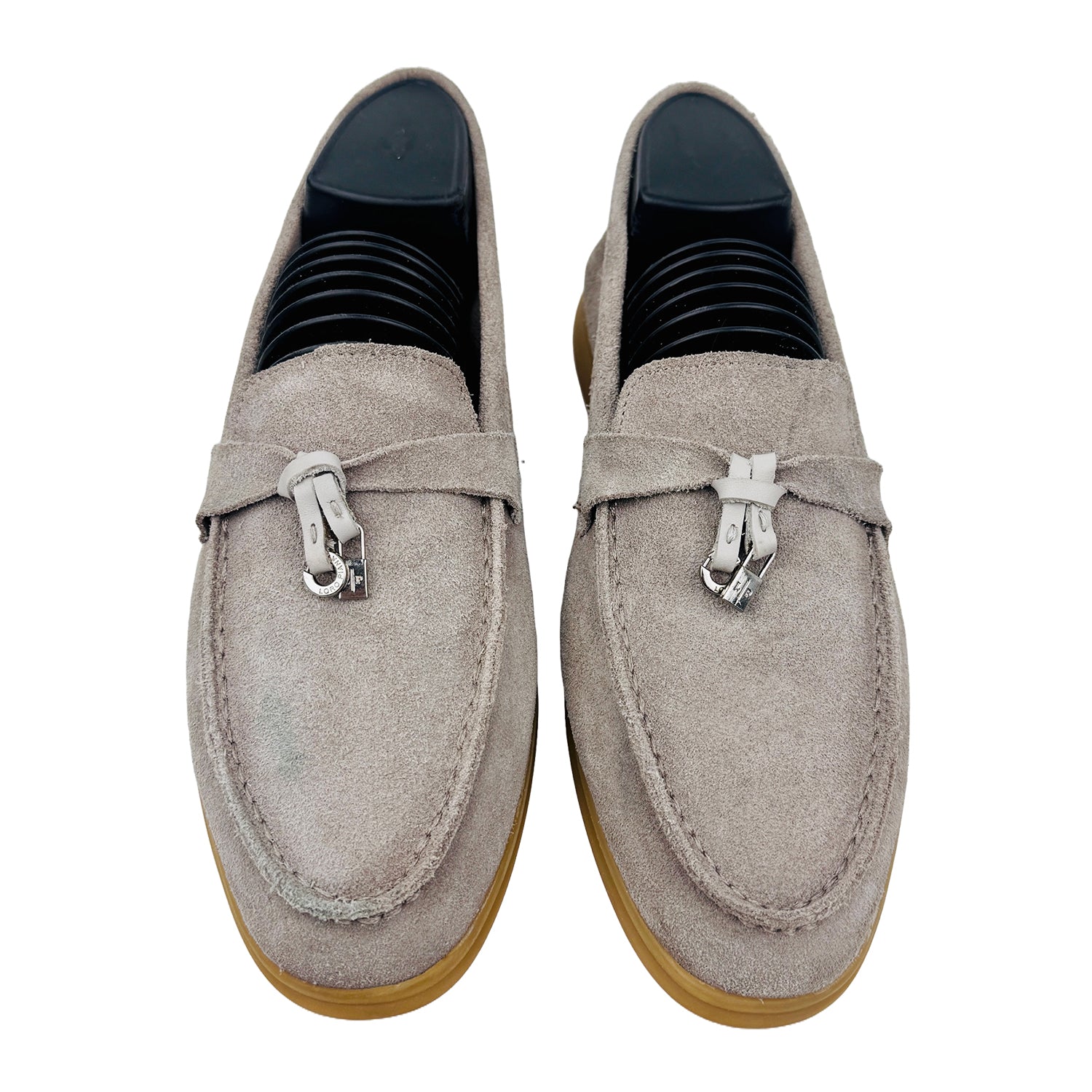 Front image of Loro Piana Unisex Summer Charm Walk Loafers (Size 39)