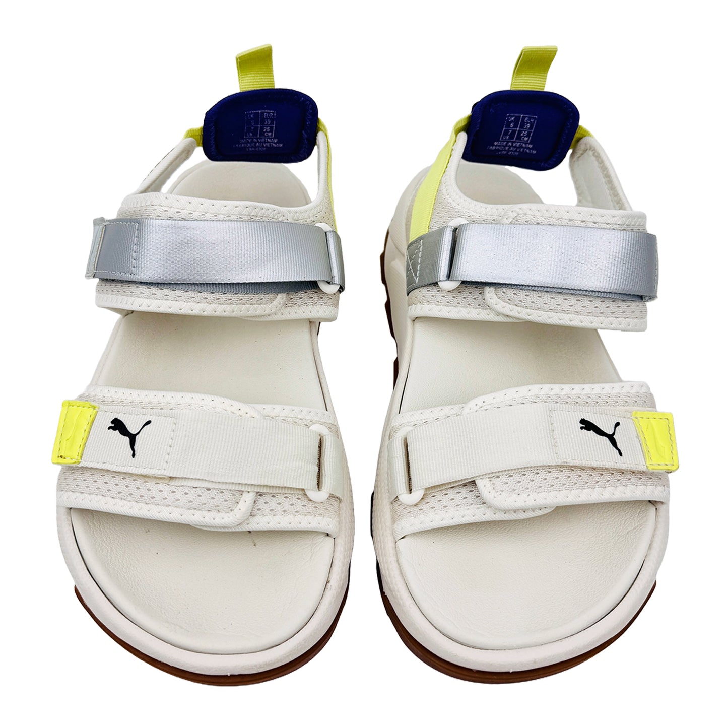 Front image of Puma Men's Iridescent White Rs-Sandals (Size 39/40)