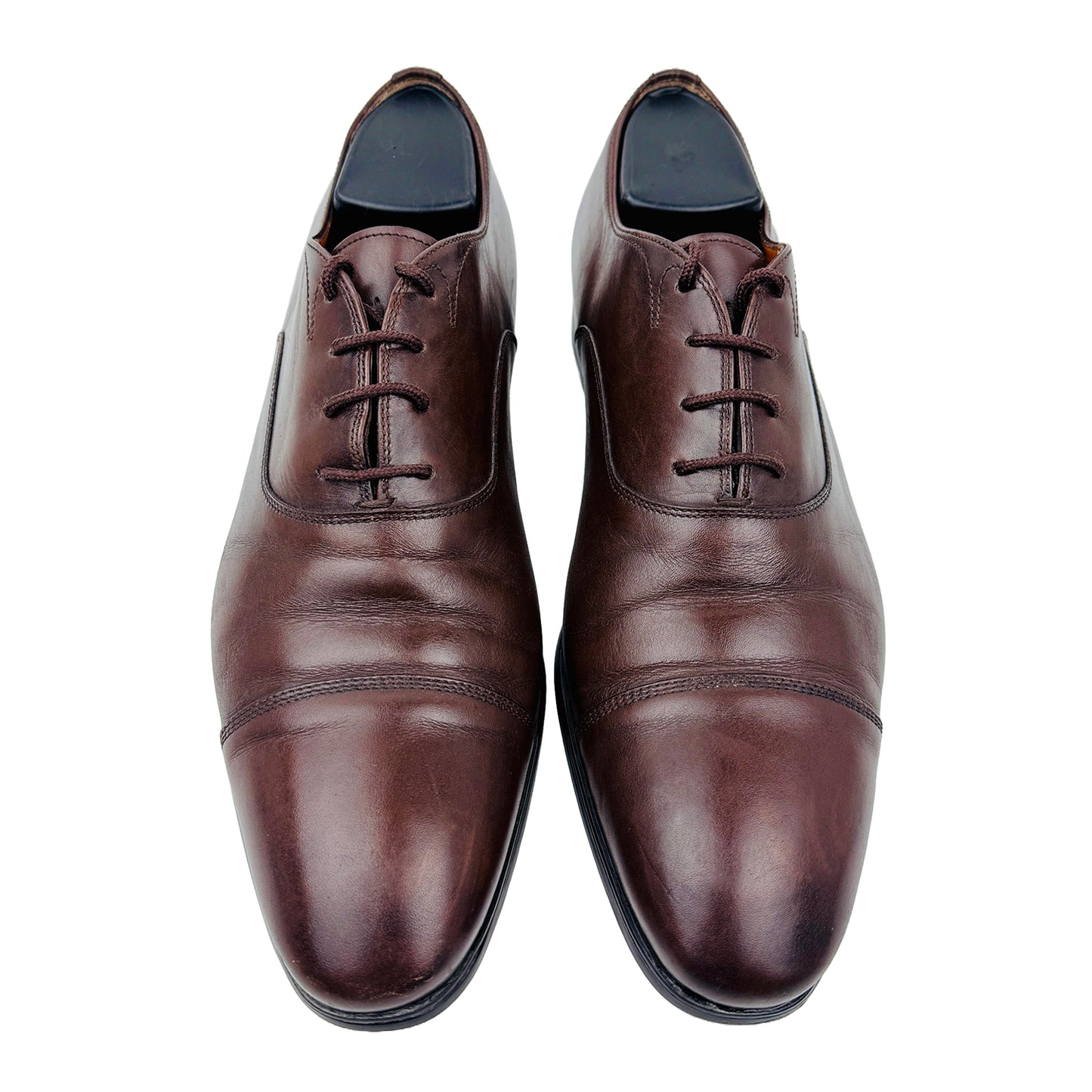 Front image of Santoni Men's Brown Oxford Shoes - MUSD02055SMOICLBS47