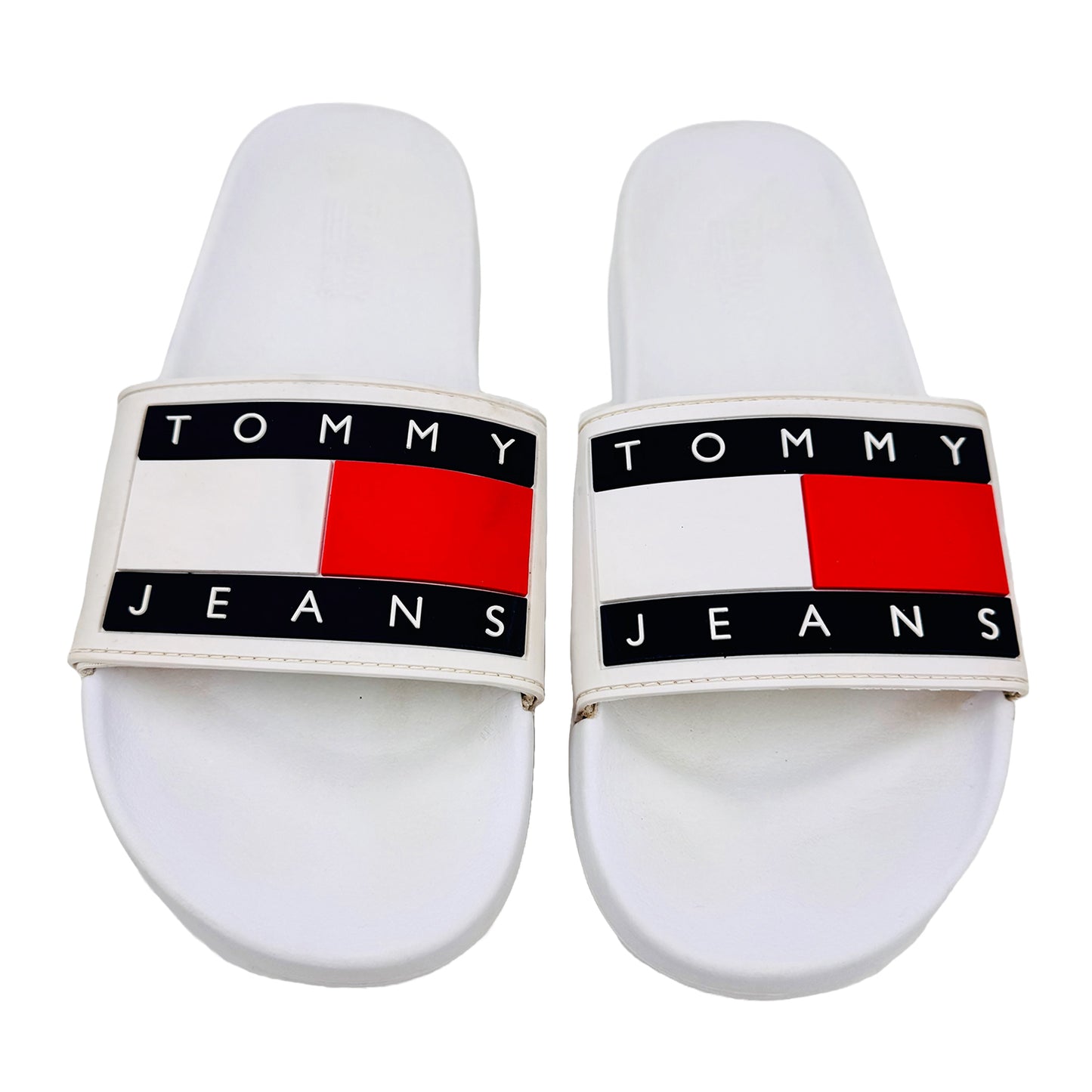 Front image of Tommy Jeans Men's Flag Pool Slides (Size 41.5/42)