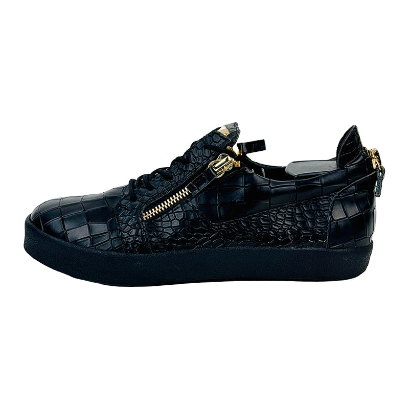 Giuseppe Zanotti Men's Frankie Crocodile-Rmbossed Shoes (Size 43/43.5)