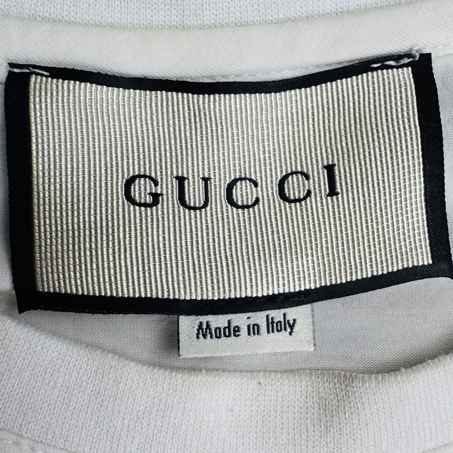 Gucci Men's Bunny Logo White T-Shirt (Size Small)