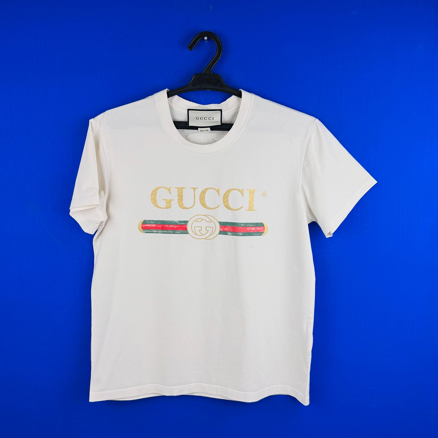 Gucci Women's Logo Printed White T-Shirt (Size Small)