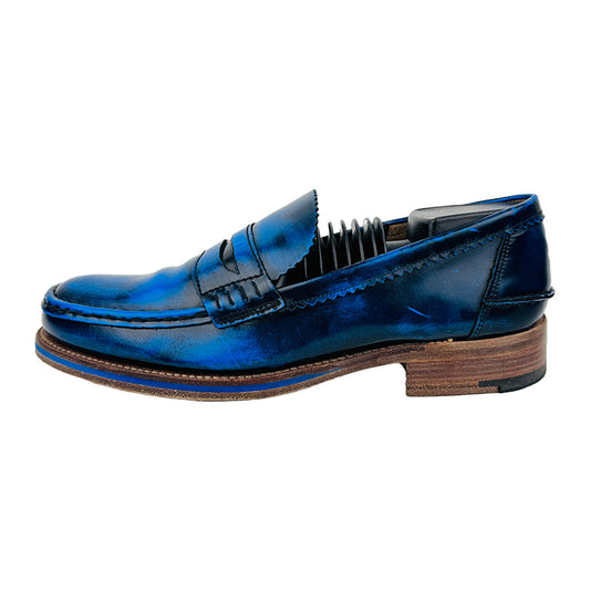 Herring Men's Loafer Blue Shoes (Size 39/40)