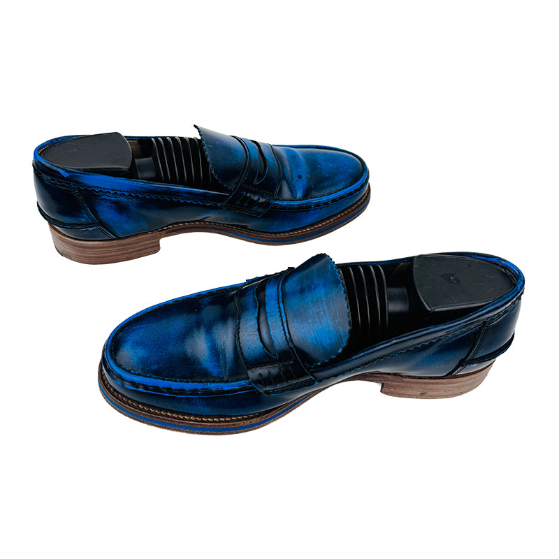 Herring Men's Loafer Blue Shoes (Size 39/40)