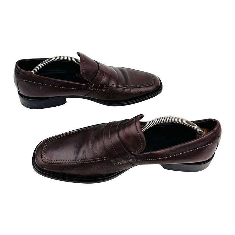 Hugo Boss Men's Leather Brown Dress Shoes (Size 40.5/41)