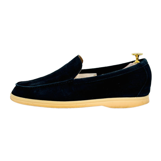 Image of Loro Piana Summer Walk Black Loafers (Size 42) H18068