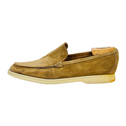 Image of Loro Piana Summer Walk Brown Loafers (Size 44.5)