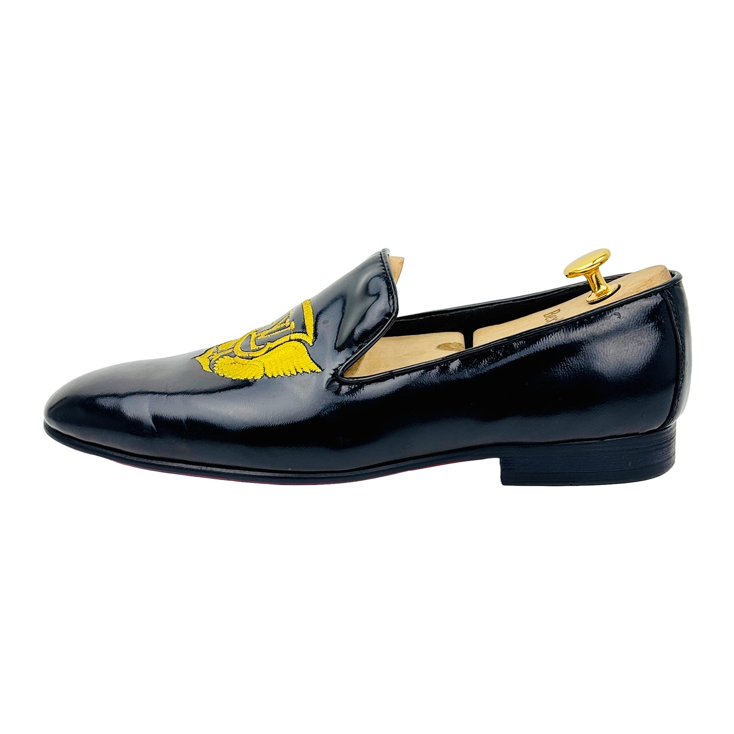 Image of Louis Vuitton Men's Black Loafers Size 42 42.5 - LV--22BL