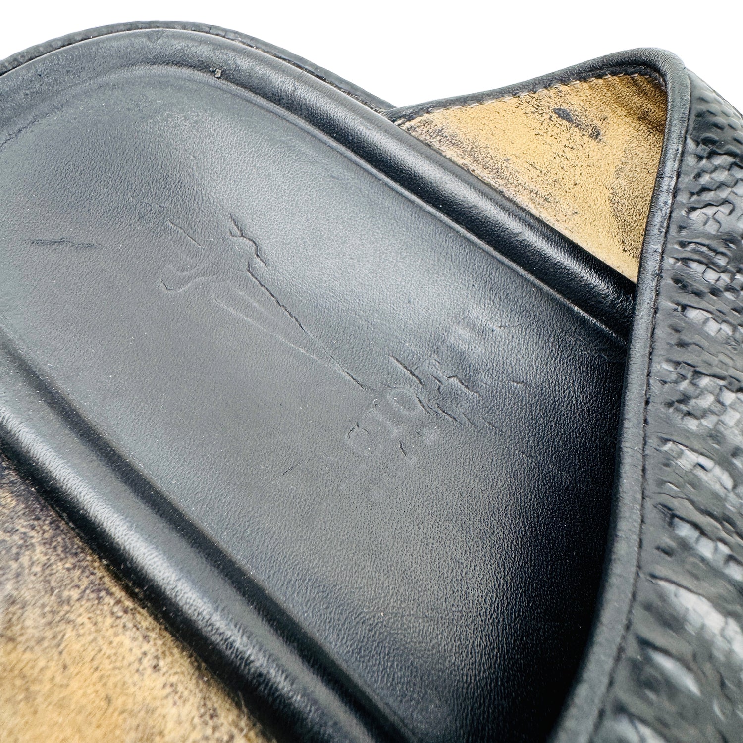 Inside Brand pritning image of Cesare Paciotti Men's Leather Slippers (Size 40/41)