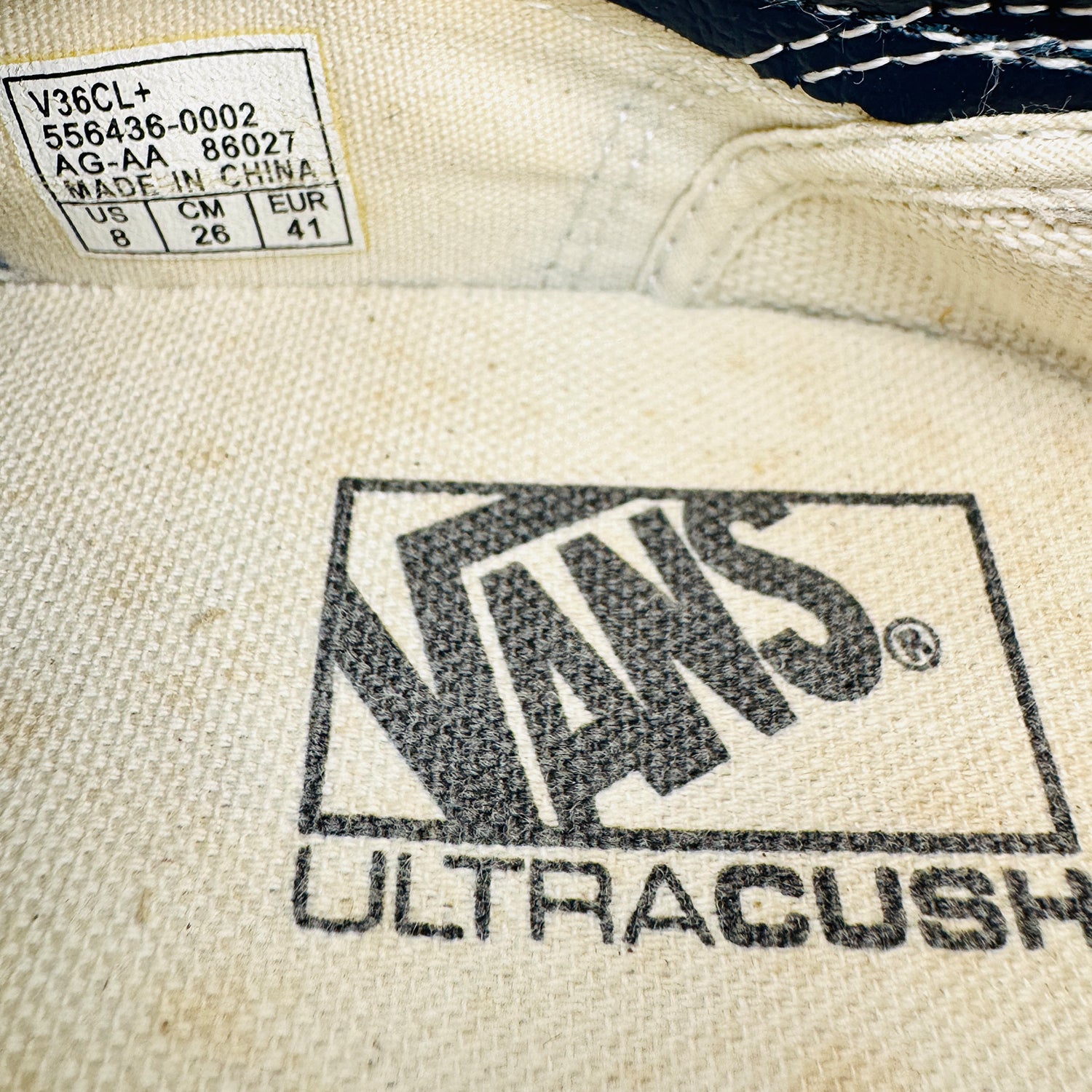 Inside Sole Brand Printing image of Vans Men's Old Skool Sneakers (Size 41) - V36Cl 556436 0002