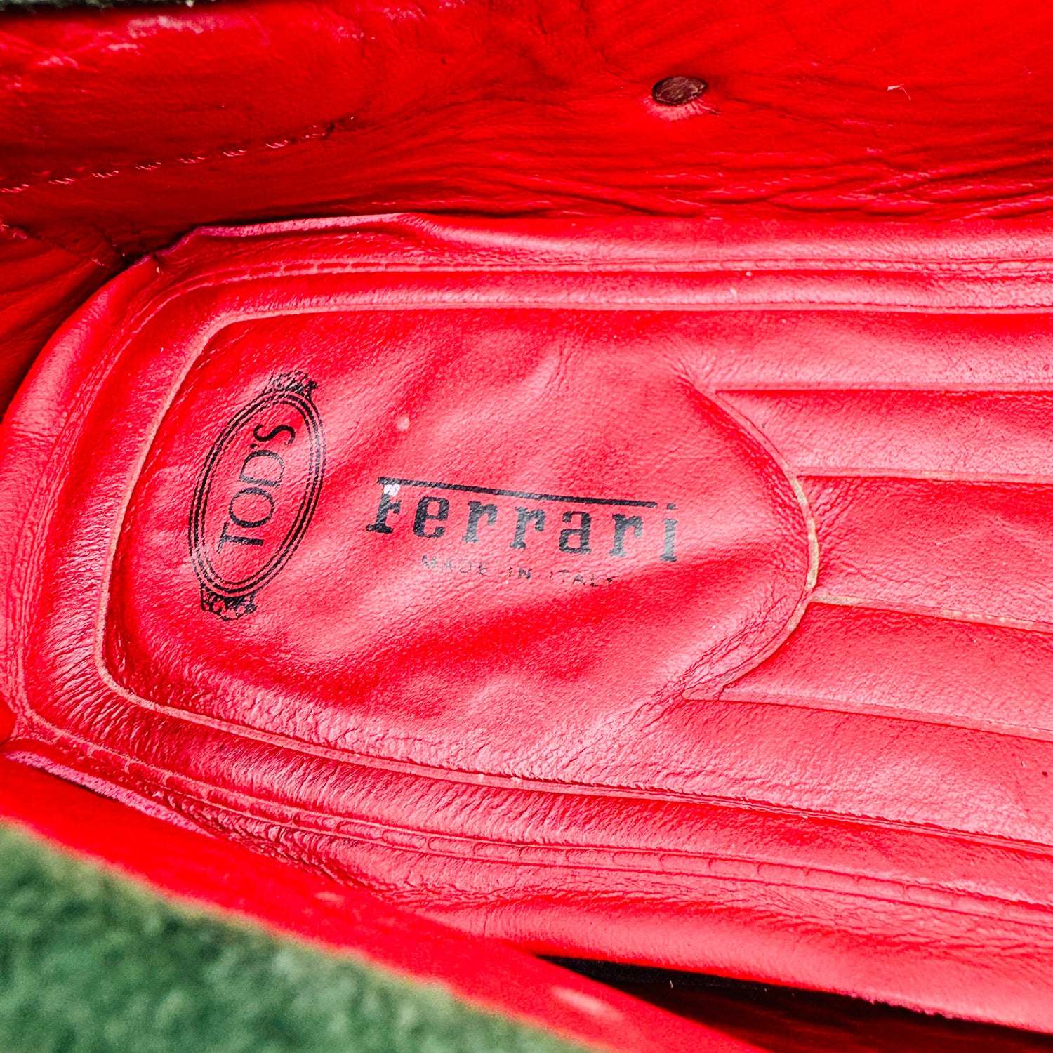 Inside image 2 of Tod's By Ferrari Men's Green Driving Loafers 