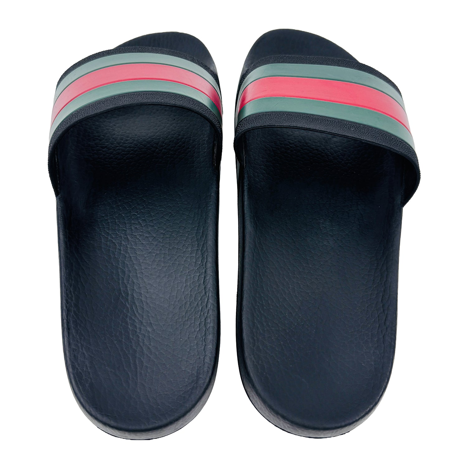 Inside image of Gucci Men's Pursuit 72 Rubber Slides (Size 43.5/44) - 308234