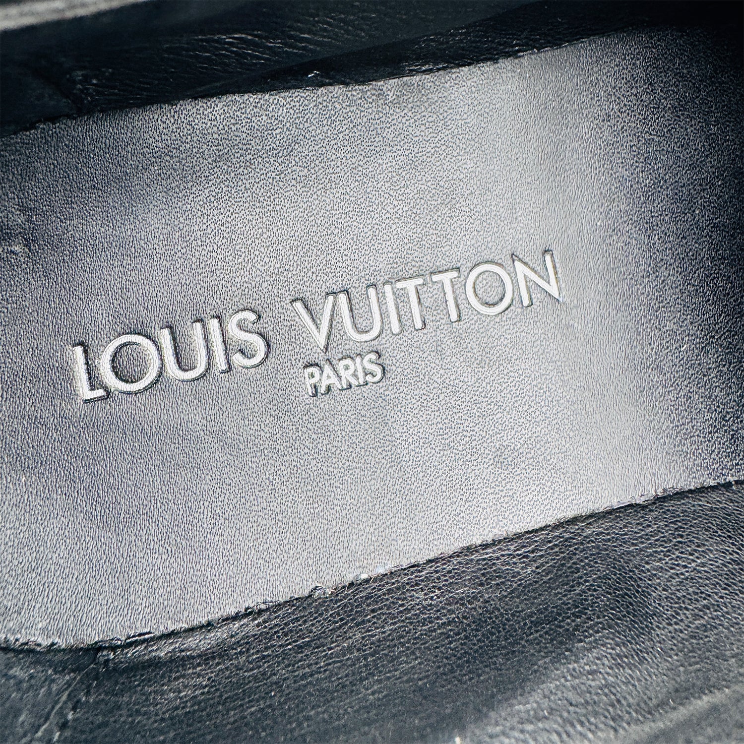 Inside image of Louis Vuitton Men's Black Loafers - LV--22BL