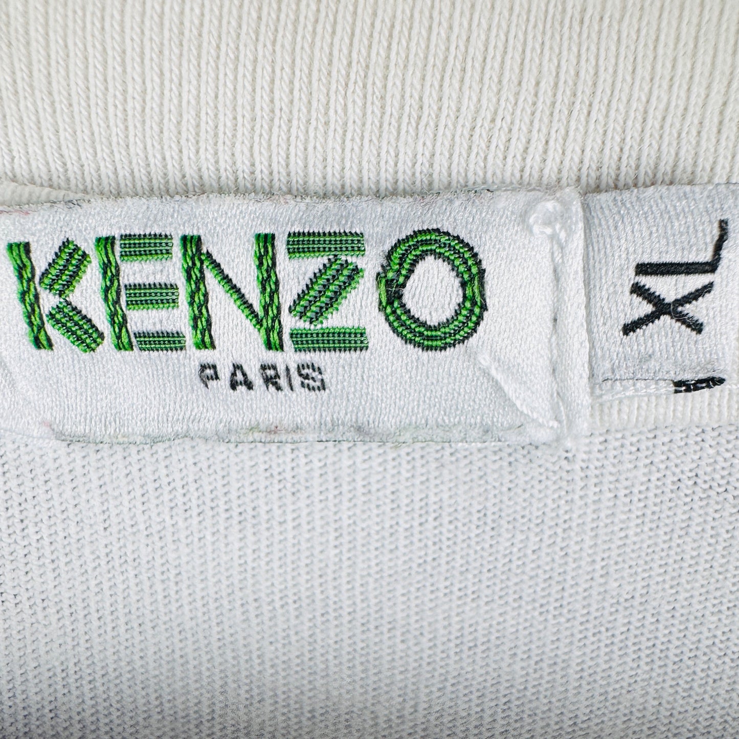 Kenzo Men's Tiger Print White T-Shirt [Logo]