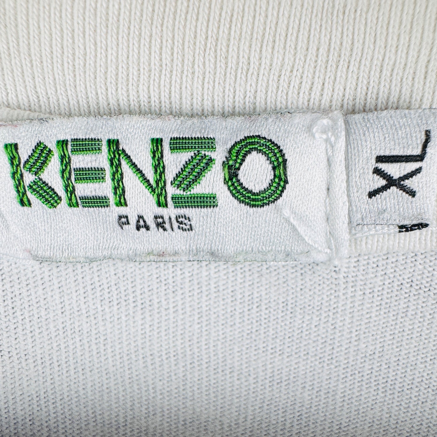 Kenzo Men's Tiger Print White T-Shirt [Logo]