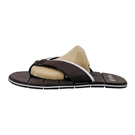 Image of Kito Men's Dark Brown FlipFlop Slides (Size 45)