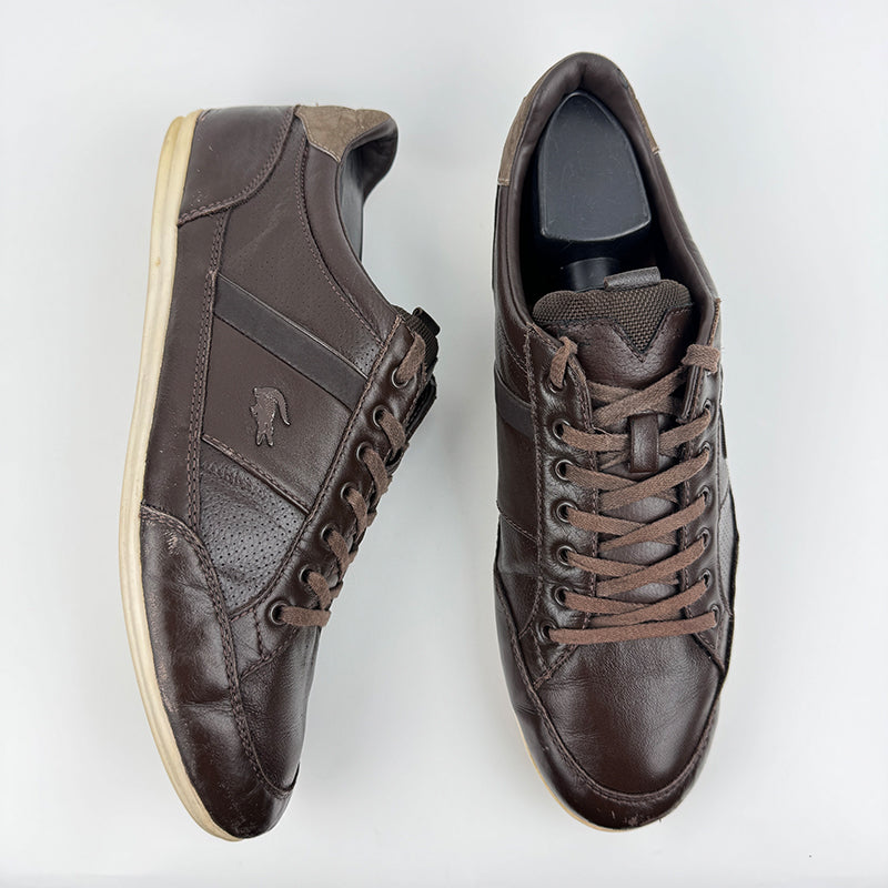 Lacoste Men s Chaymon PRM Brown Shoes Size 44 7 30SPM0040489 Preloved Treasures.pk