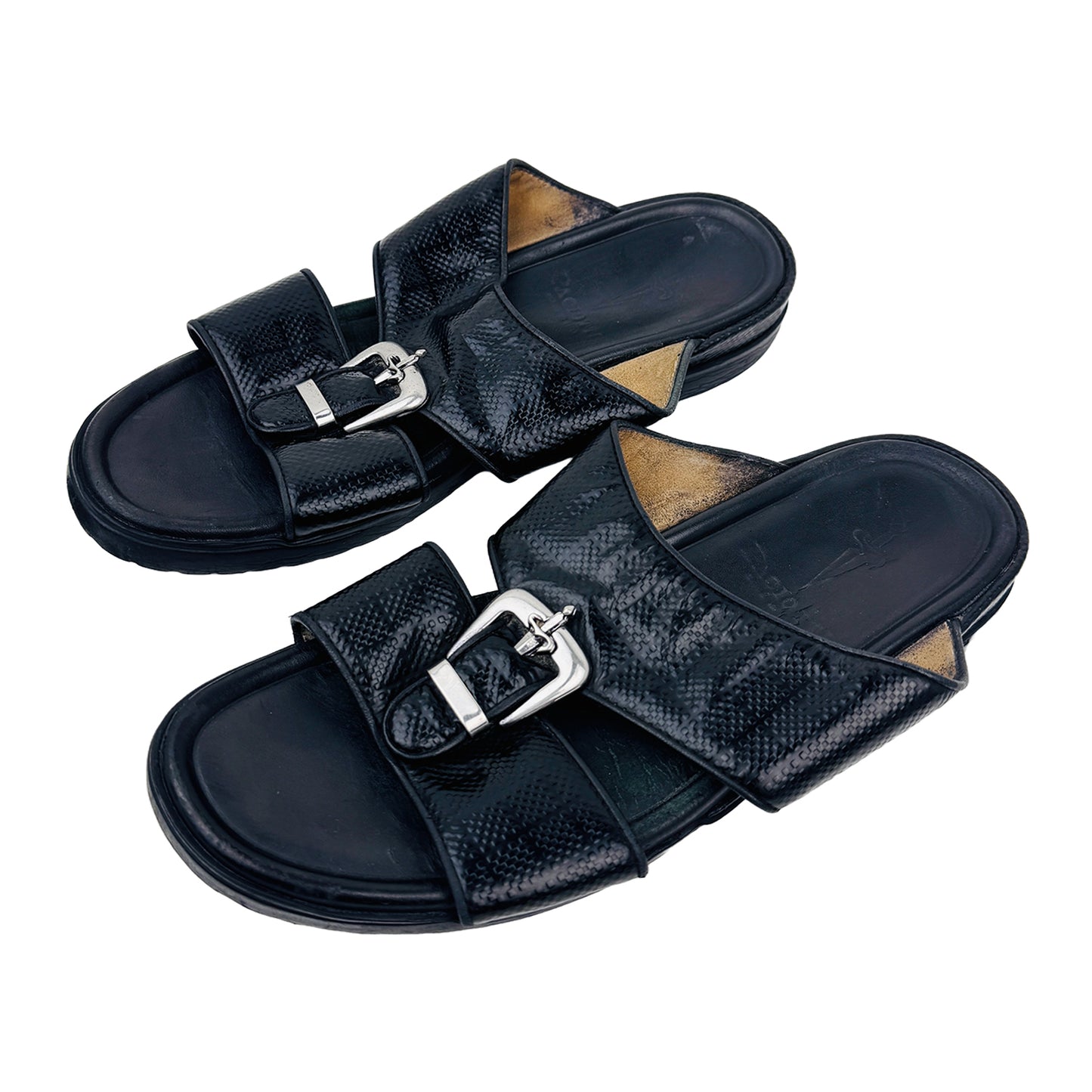 Left Side image of Cesare Paciotti Men's Leather Slippers (Size 40/41)