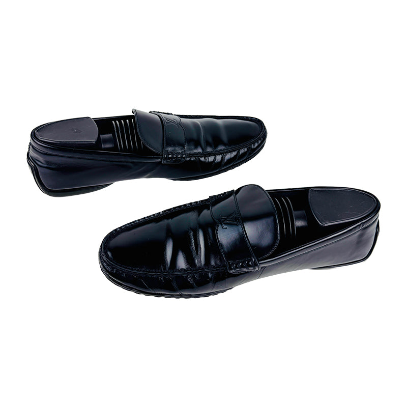 Louis Vuitton Men's Leather Black Loafer Shoes (Size 39.5/40)