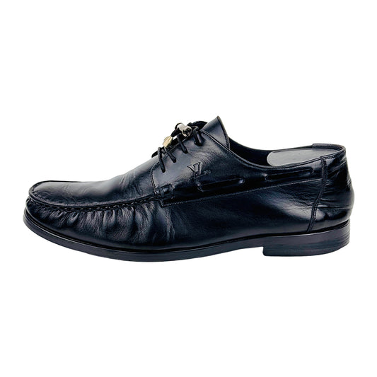 Louis Vuitton Men's Oxford Black Leather Shoes (Size 41)