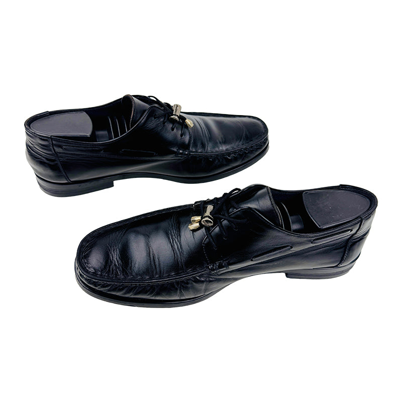 Louis Vuitton Men's Oxford Black Leather Shoes (Size 41)