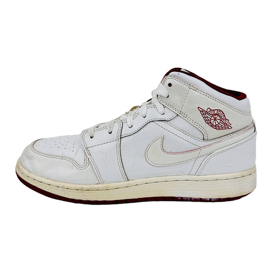 Nike Men’s Jordan 1 Mid White Shoes (Size 40) - 554725-103