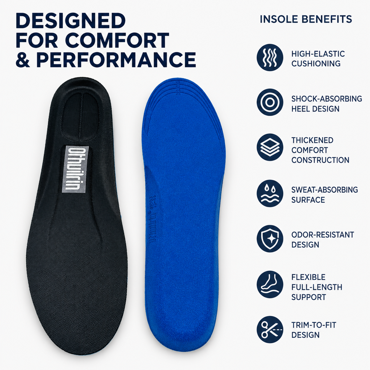 Orthuilrin Sports High-Elastic Shock-Absorbing Insole