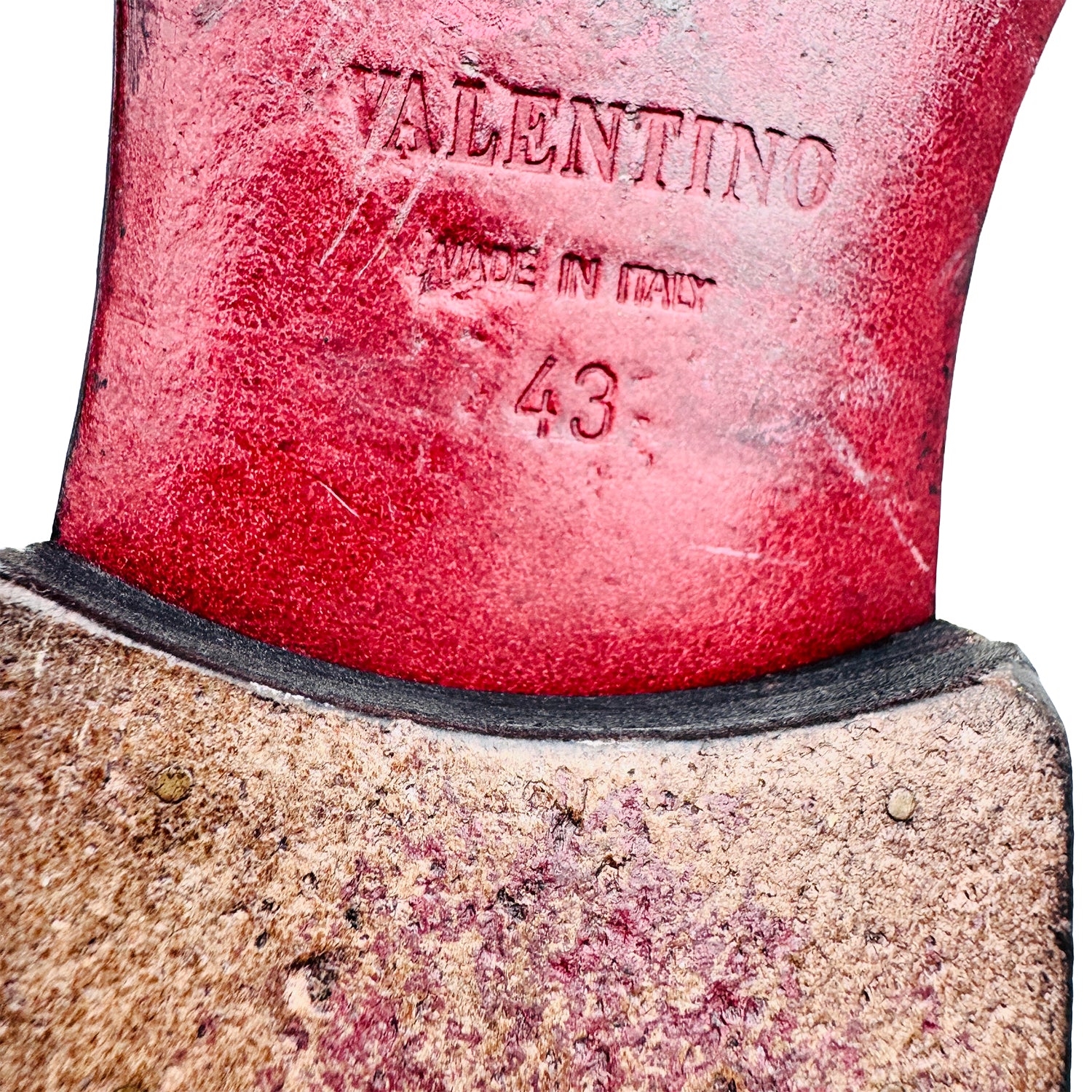 Outsole Size and made embossing Closeup of Valentino Garavani Leather Black Loafers (Size 43/43.5) 16828