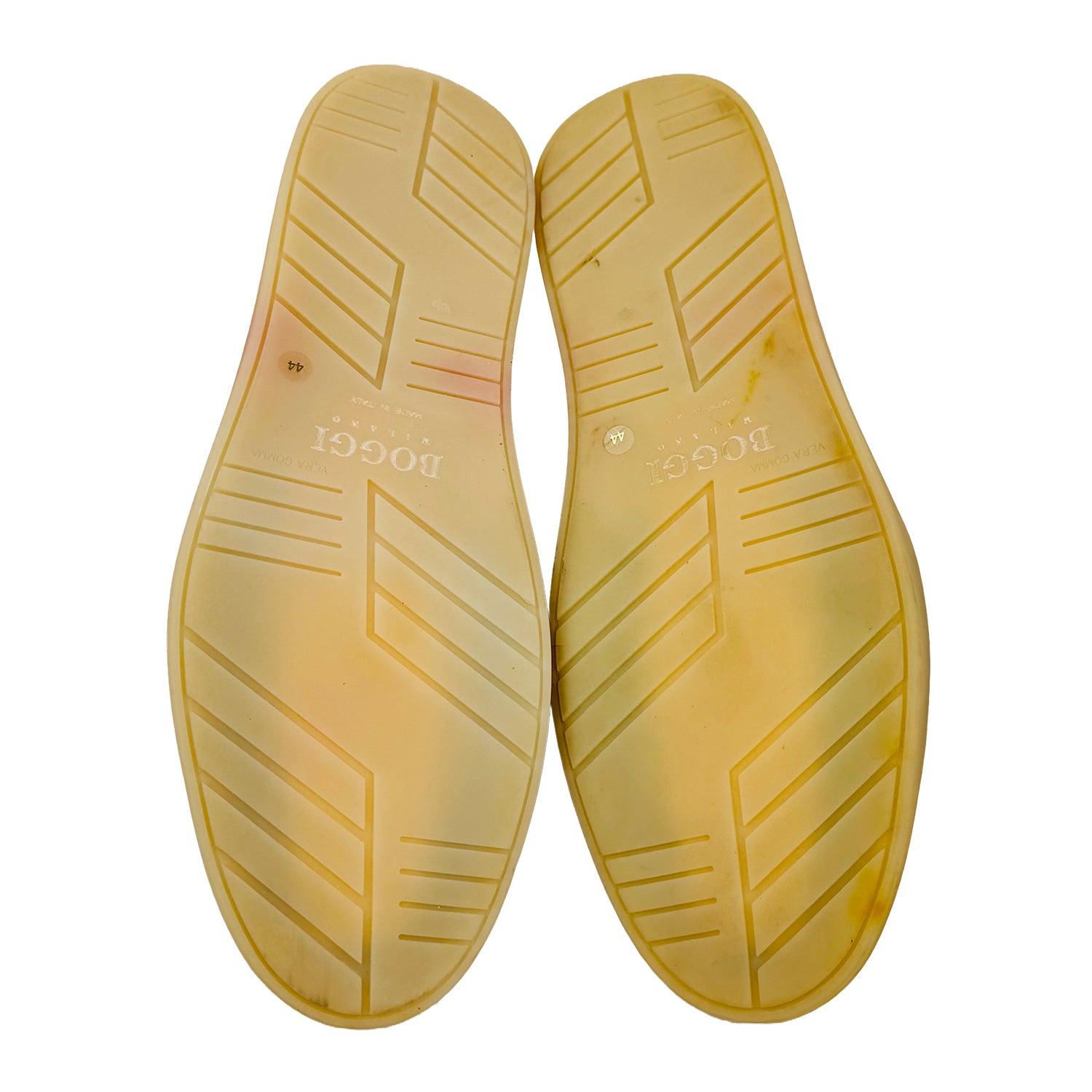 Outsole image of Boggi Milano Men's Beige Stratus Suede Loafers