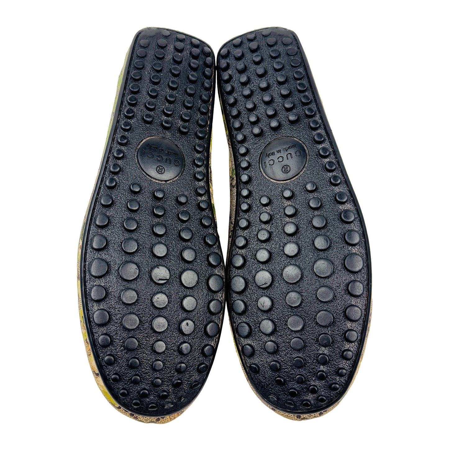 Outsole image of Gucci Men's Floral Loafers