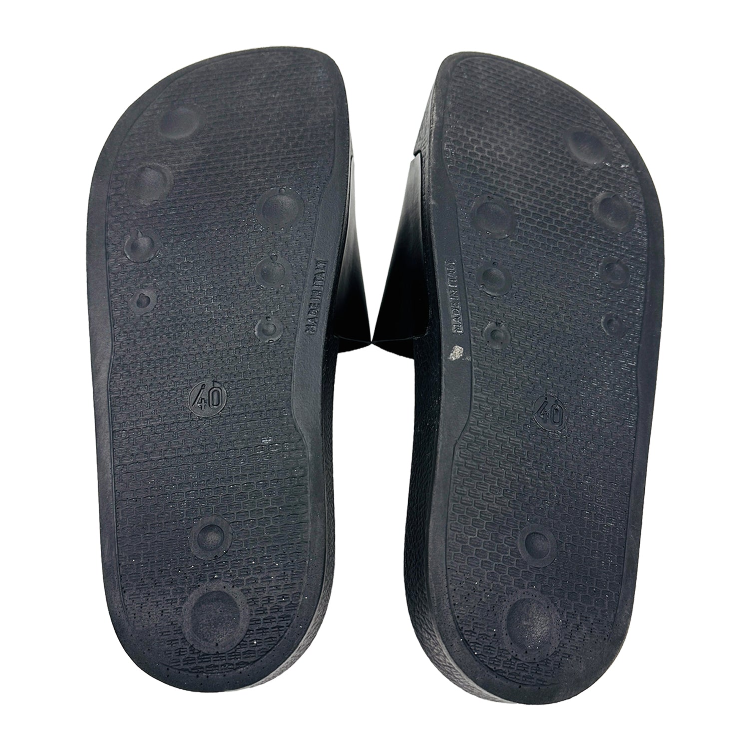 Outsole image of Off-White Black Logo Slides (Size 40/41) OMIC001R21MAT0011045
