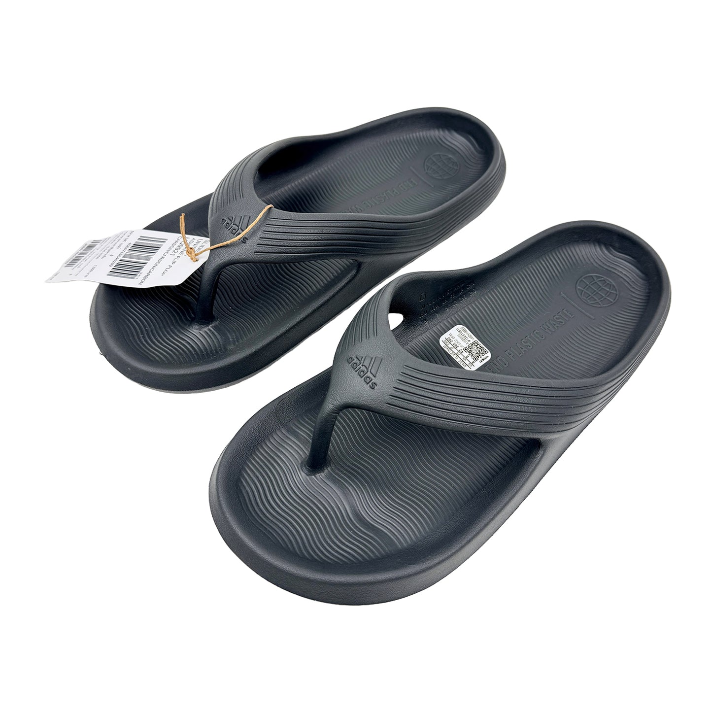 Right Angle Image of Adidas Men's Adicane Flip-Flop Slippers (Size 42) HQ9921